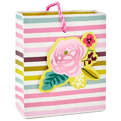 Stripes with Flower Gift Card Holder Mini Bag, 4.5" for only USD 2.99 | Hallmark