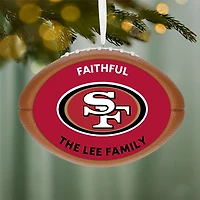 NFL San Francisco 49ers Football Personalized Ornament, Custom Text for only USD 30.99 | Hallmark