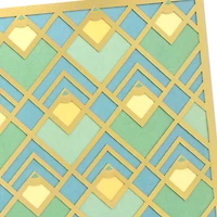 Art Deco Gold, Green and Blue Blank Card for only USD 8.99 | Hallmark