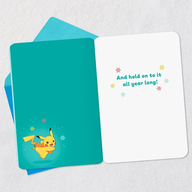 Pokémon Pikachu and Eevee Holiday Fun Christmas Card for only USD 3.99 | Hallmark