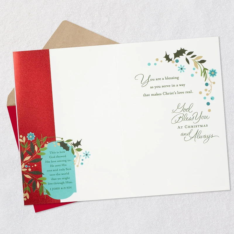 God Bless You As You Serve the Lord Religious Christmas Card for only USD 5.59 | Hallmark