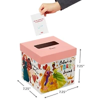 Disney Princess Pink and White Kids Classroom Valentines Set With Cards and Light-Up Mailbox With Sound for only USD 19.99 | Hallmark