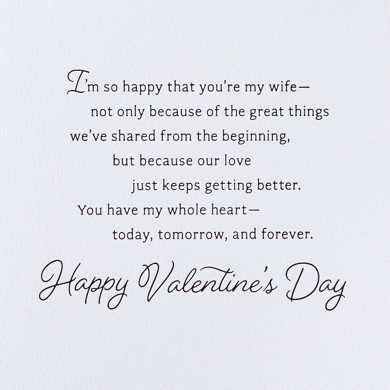You Have My Whole Heart Valentine's Day Card for Wife for only USD 6.99 | Hallmark