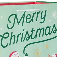 15" Retro Santa and Reindeer Extra-Deep Christmas Gift Bag for only USD 5.49 | Hallmark