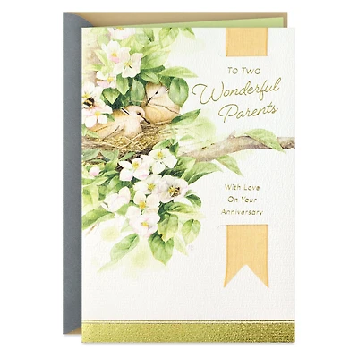 Marjolein Bastin Your Love Makes My Heart Feel at Home Anniversary Card for Parents for only USD 6.99 | Hallmark