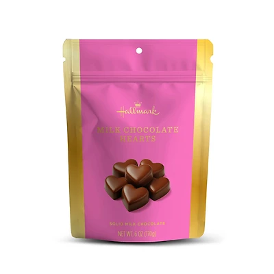 Solid Milk Chocolate Hearts in Bag, 6 oz. for only USD 8.99 | Hallmark