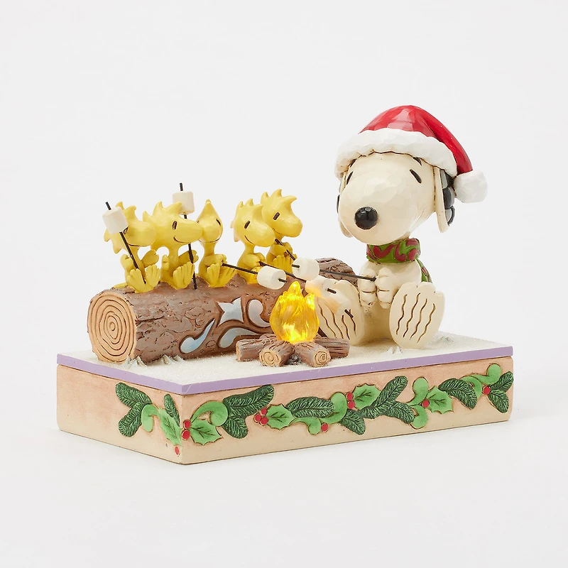 Jim Shore Peanuts Snoopy and Friends Light-Up Campfire Figurine, 5" for only USD 69.99 | Hallmark
