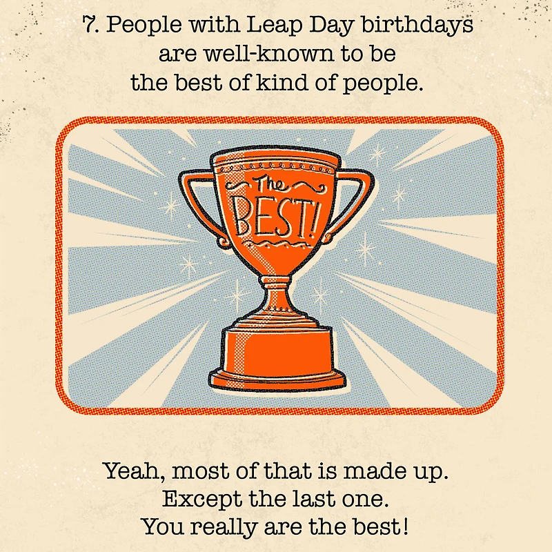 Fun Facts Funny Leap Day Birthday Card for only USD 4.99 | Hallmark