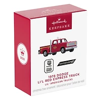 Mini Lil' American Trucks 1978 Dodge Li'l Red Express Truck 2025 Metal Ornament, 0.75" for only USD 15.99 | Hallmark