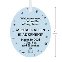 Vertical Oval Metal Personalized Ornament, Custom Text for only USD 17.99 | Hallmark