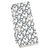 Black and Gold Heart Doodles Tea Towel, 18x24 for only USD 14.99 | Hallmark
