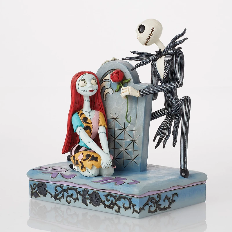 Jim Shore Disney Jack and Sally on Gravestone Figurine, 6.8" for only USD 89.99 | Hallmark