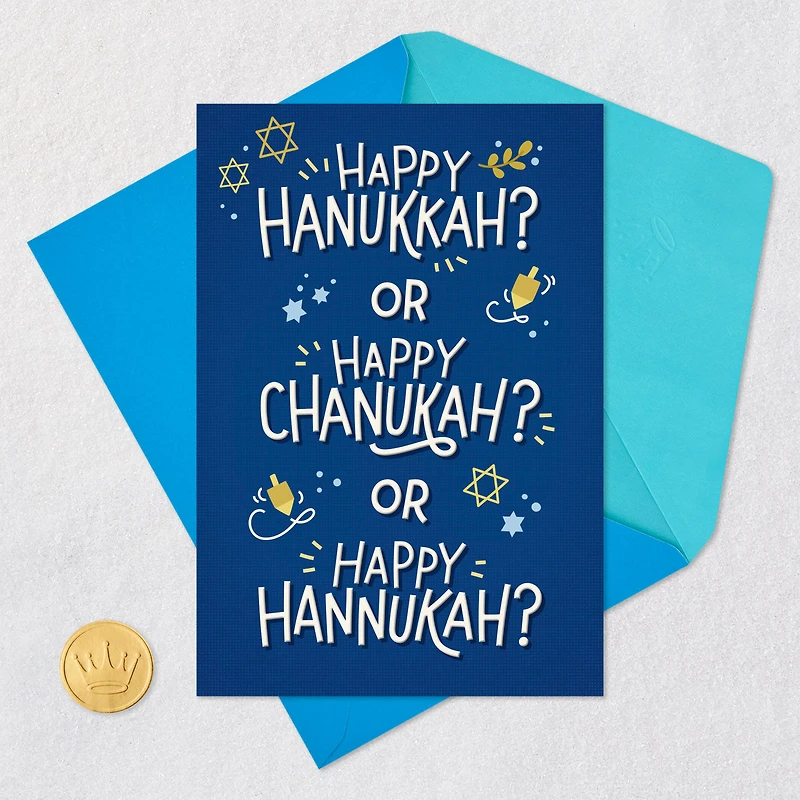 Festive Fun However You Spell It Funny Hanukkah Card for only USD 2.99 | Hallmark