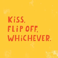 Kiss Goodbye or Flip Off Funny Retirement Card for only USD 4.49 | Hallmark