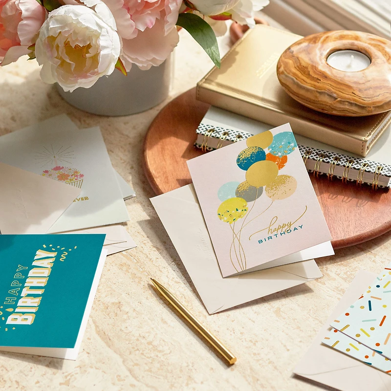 Festive Wishes Blank Birthday Cards, Pack of 16 for only USD 10.99 | Hallmark