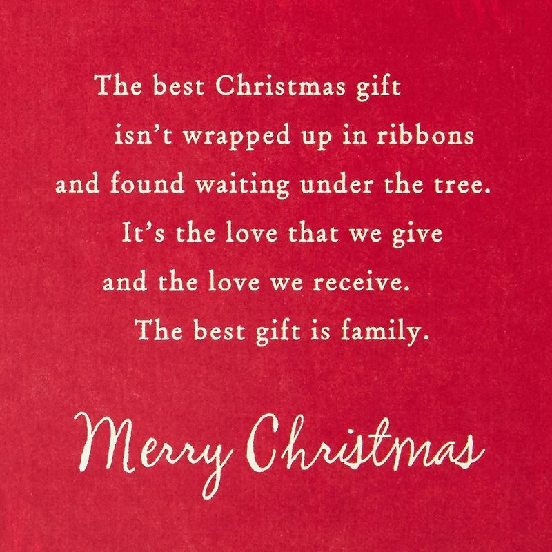 Family Is the Best Gift Christmas Card for Son and Daughter-in-Law for only USD 3.29 | Hallmark