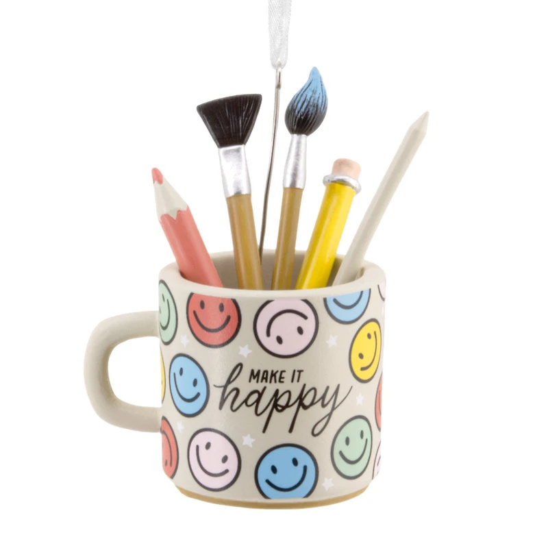 Make It Happy Mug Hallmark Ornament for only USD 14.99 | Hallmark