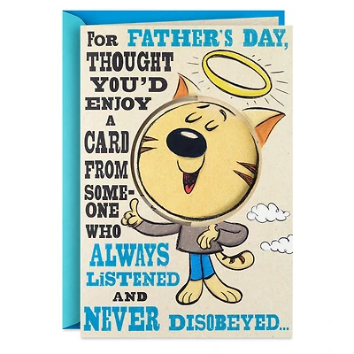 A Card From Someone Who Always Listened Funny Pop-Up Father's Day Card for Dad for only USD 5.99 | Hallmark