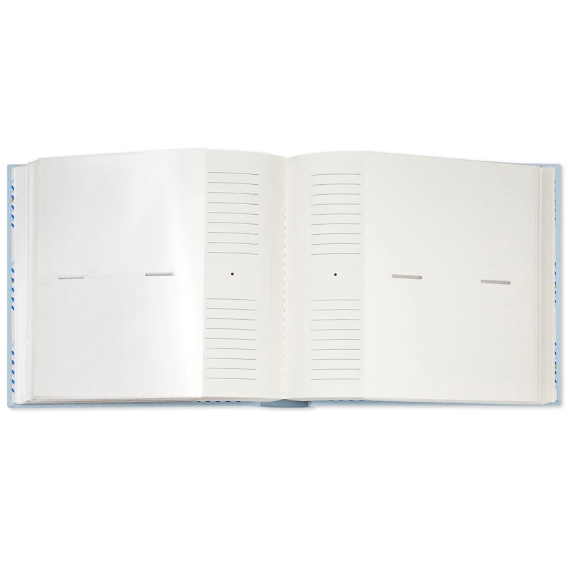 Gather Happy Memories Gold on Light Blue Linen Photo Album for only USD 28.99 | Hallmark