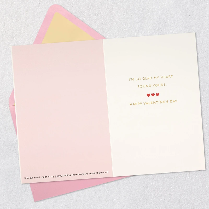 Glad My Heart Found Yours Romantic Valentine's Day Card With Detachable Magnets for only USD 9.59 | Hallmark