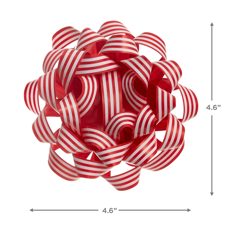 4.5" Red and White Striped Paper Gift Bow for only USD 1.99 | Hallmark