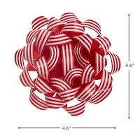 4.5" Red and White Striped Paper Gift Bow for only USD 1.99 | Hallmark