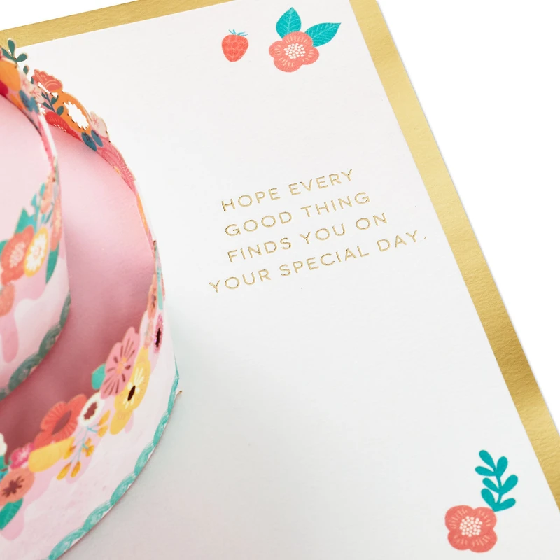 Every Good Thing Floral Cake 3D Pop-Up Birthday Card for only USD 12.99 | Hallmark
