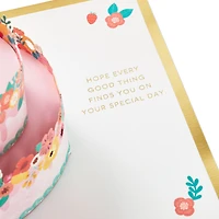 Every Good Thing Floral Cake 3D Pop-Up Birthday Card for only USD 12.99 | Hallmark