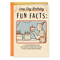 Fun Facts Funny Leap Day Birthday Card for only USD 4.99 | Hallmark