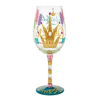 Lolita Birthday Queen Handpainted Wine Glass, 15 oz. for only USD 34.99 | Hallmark