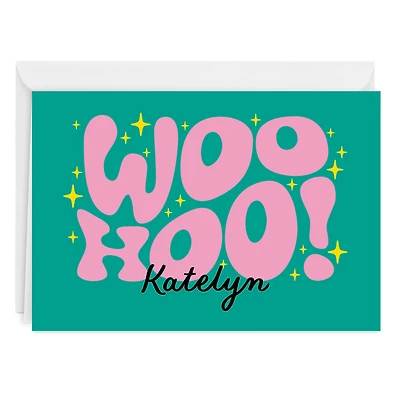 Retro Sparkling Woo Hoo Custom Birthday Card for only USD 4.99 | Hallmark