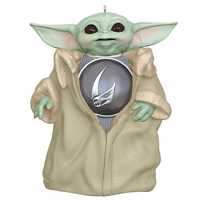 Star Wars: The Mandalorian™ Grogu™ With Mudhorn Signet Ornament for only USD 24.99 | Hallmark