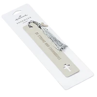 Be Strong and Courageous Metal Bookmark With Cross Charm for only USD 14.99 | Hallmark