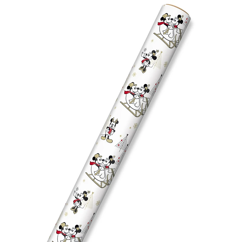 Disney Mickey & Minnie With Pluto Christmas Wrapping Paper, 70 sq. ft. for only USD 9.99 | Hallmark