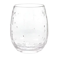 Candles and Frosting Embossed Stemless Wine Glass, 17 oz. for only USD 14.99 | Hallmark