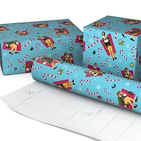 Elf Buddy the Elf™ Poses on Blue Christmas Wrapping Paper Roll, 25 sq. ft. for only USD 4.99 | Hallmark