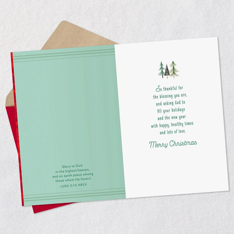 Thankful for the Blessing You Are Religious Christmas Card for only USD 3.99 | Hallmark