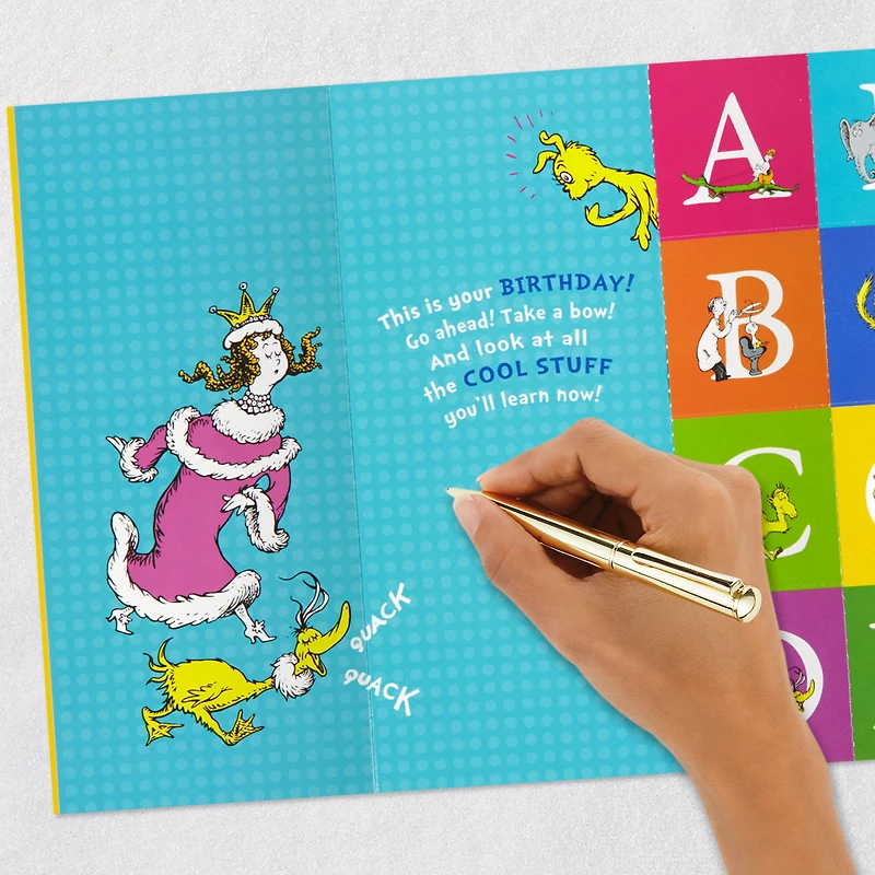 Dr. Seuss™ No One You-er Than You Birthday Card for Granddaughter With Alphabet Flash Cards for only USD 4.99 | Hallmark