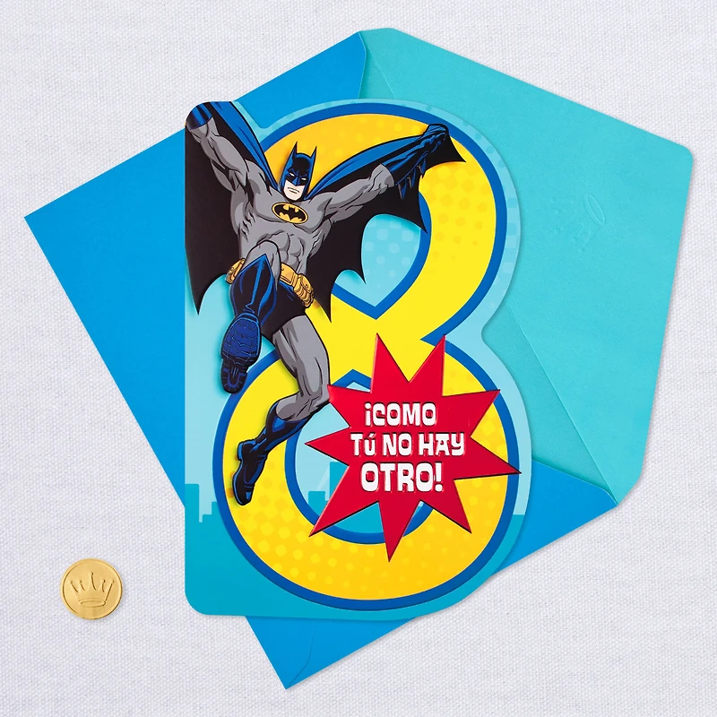 DC Comics™ Batman™ Spanish-Language 8th Birthday Card With Stickers for only USD 4.99 | Hallmark