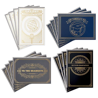 Stately Styles Graduation Cards Assortment, Pack of 16 for only USD 9.99 | Hallmark