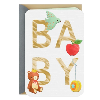 Alphabet Icons Blank New Baby Card for only USD 2.99 | Hallmark