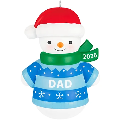 Dad Snowman 2026 Ornament for only USD 18.99 | Hallmark