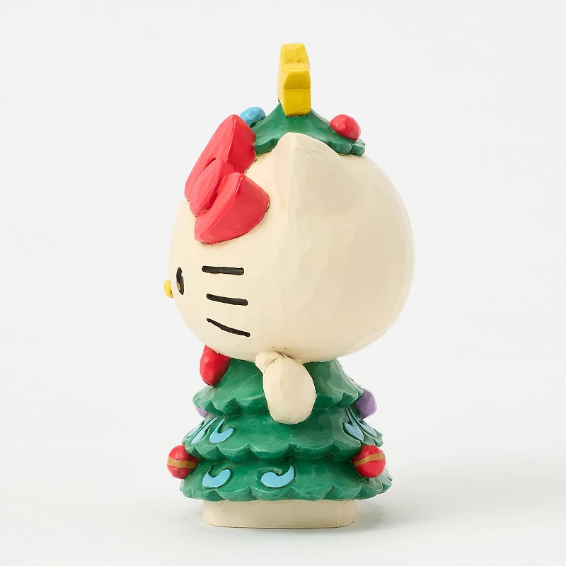 Jim Shore Sanrio Hello Kitty Christmas Tree Mini Figurine, 3.7" for only USD 27.00 | Hallmark