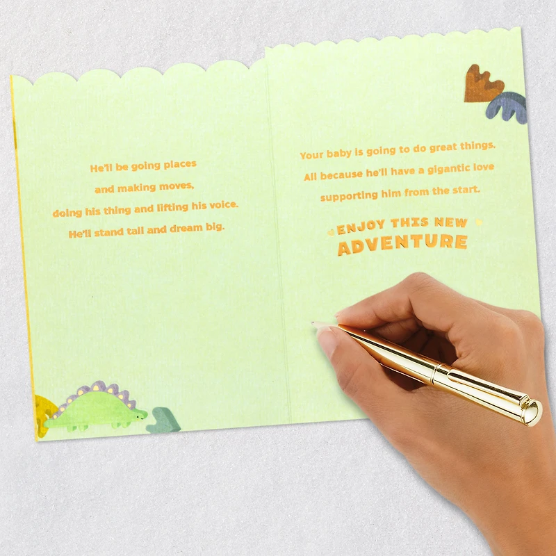 Dinosaurs Big Welcome New Baby Boy Card for only USD 5.99 | Hallmark