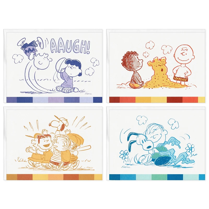 Peanuts® 75th Anniversary Classic Sketches Assorted Blank Note Cards, Pack of 24 for only USD 15.99 | Hallmark
