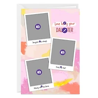 Personalized Snapshots on Pink Watercolor Photo Card for only USD 4.99 | Hallmark