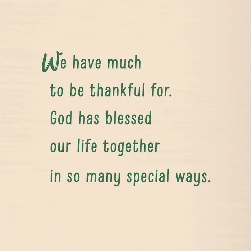 God Has Blessed Us Religious Thanksgiving Card for Husband for only USD 3.99 | Hallmark