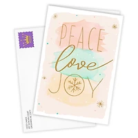 Peace, Love, Joy Custom Holiday Card for only USD 4.99 | Hallmark