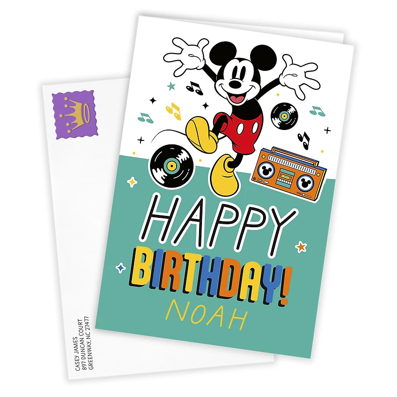 Disney Mickey Mouse Rockin' Custom Birthday Card for only USD 4.99 | Hallmark