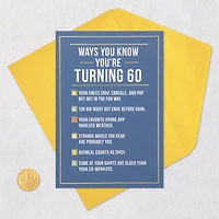 Ways to Know You're Turning 60 Birthday Card for only USD 4.49 | Hallmark